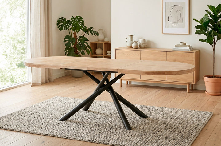 Mesa de comedor extensible Senda de Kifoni en un ambiente real