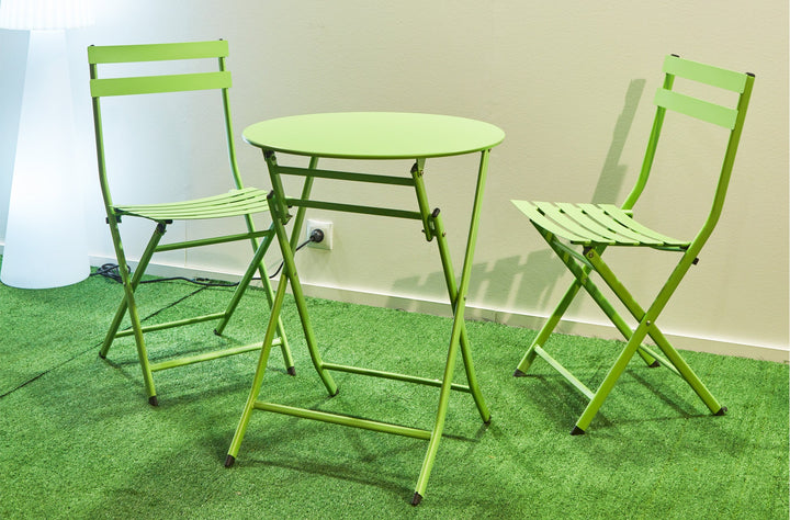 Set de café para terraza pistacho de Kifoni en un ambiente real