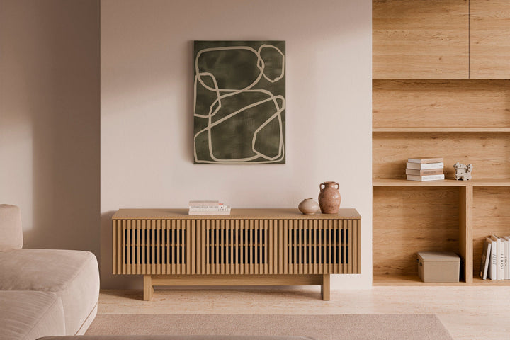 Mueble TV Lugano de Kifoni: así queda una vez montado el mueble