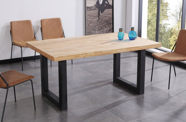 Mesa de comedor Loft roble Nordish y negro