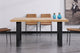 Mesa de comedor Loft roble Nordish y negro, vista 2