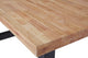 Mesa de comedor Loft roble Nordish y negro, vista 5