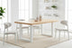 Mesa de comedor Loft roble Nordish y blanco