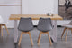 Mesa de comedor Loft roble Nordish y blanco, vista 3