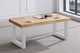 Mesa de centro elevable Loft en color blanco
