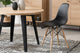 Silla de comedor París pata nórdica en color negro