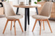 Silla de comedor tapizada Bistro en color beige