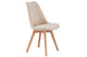 Silla de comedor tapizada Bistro en color beige, vista 2