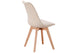 Silla de comedor tapizada Bistro en color beige, vista 3