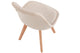 Silla de comedor tapizada Bistro en color beige, vista 4