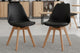 Silla de comedor Bistro negro