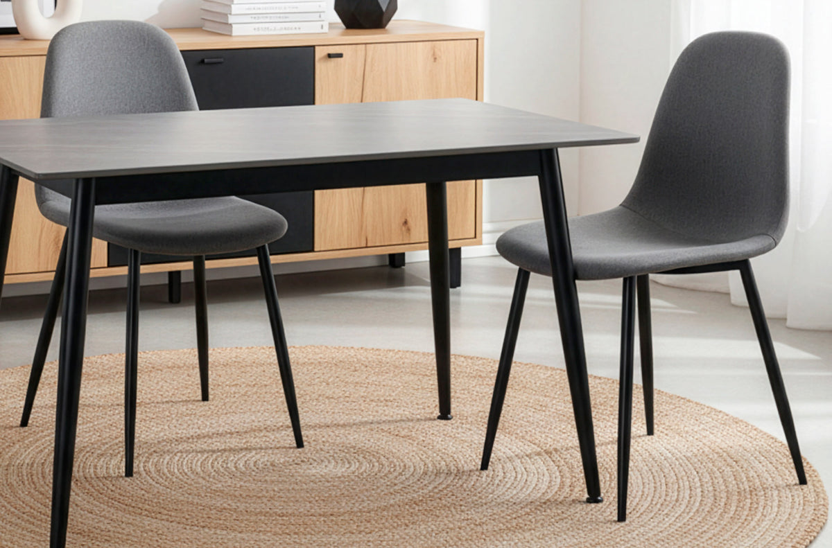 Silla de comedor Hall gris