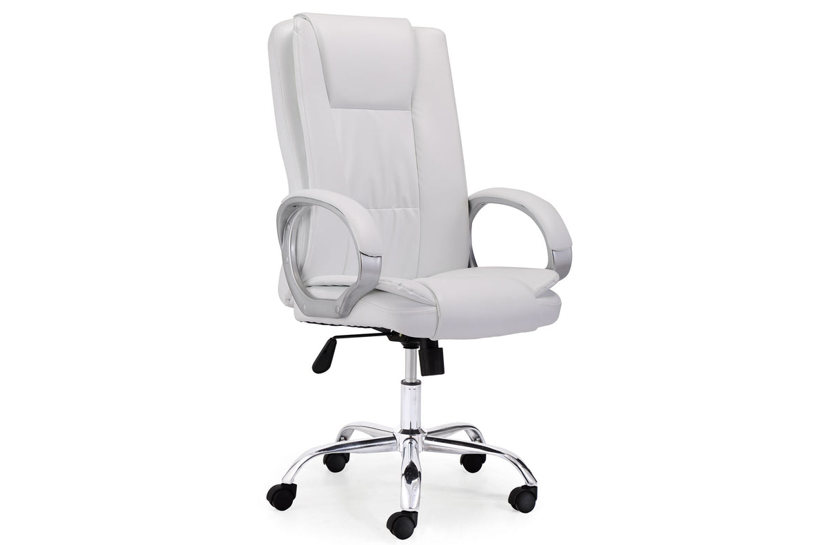 Silla de oficina giratoria Atlas blanco