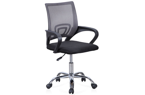 Silla de oficina giratoria Vita en color gris
