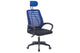 Silla de oficina Kneck con reposacabezas en color negro