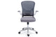 Silla de oficina giratoria Lexi gris y blanco, vista 2