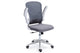 Silla de oficina giratoria Lexi gris y blanco, vista 3