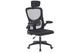 Silla de oficina Aero con reposacabezas negro