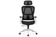 Silla de oficina giratoria Ergo negro y blanco