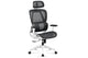 Silla de oficina giratoria Ergo negro y blanco, vista 2