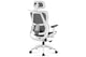 Silla de oficina giratoria Ergo negro y blanco, vista 3