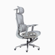 Silla de oficina ergonómica con masaje Dynamic en color gris, vista 3