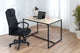 Silla de despacho Lawyer negro, vista 2