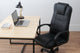 Silla de despacho Lawyer negro, vista 3