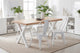 Mesa de comedor X-Loft roble y blanco