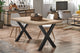 Mesa de comedor X-Loft roble y negro, vista 6