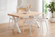Mesa de comedor X-Loft roble y blanco