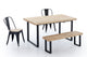 Mesa de comedor extensible Natural, vista 3
