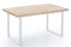 Mesa de comedor extensible en color blanco, vista 2