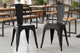 Silla de comedor Tolix negro