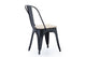 Silla de comedor Tolix negro asiento roble, vista 3