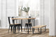 Silla de comedor Tolix negro asiento roble, vista 5