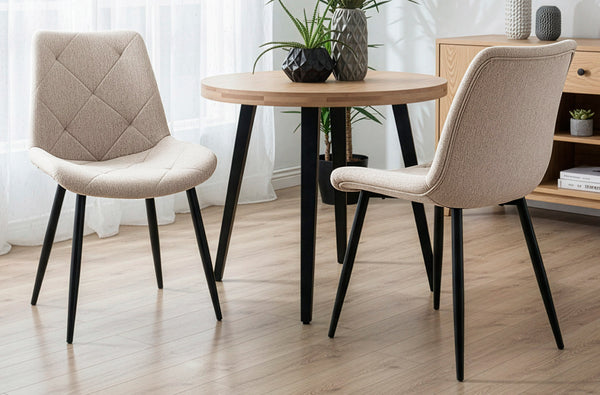 Silla de comedor Marlene en color beige