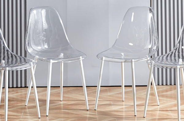 Silla de comedor Telma transparente