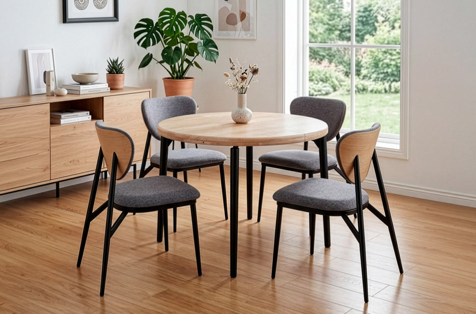 Mesa de comedor redonda extensible Moon