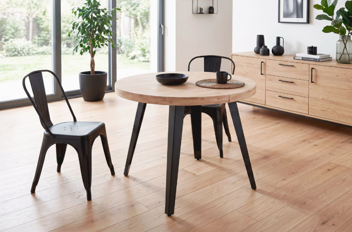 Mesa de comedor redonda extensible Berg