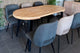 Mesa de comedor redonda extensible Berg en color negro, vista 12