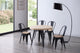 Mesa de comedor redonda extensible Berg en color negro, vista 14