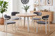 Mesa de comedor redonda extensible Berg en color blanco