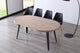 Mesa de comedor redonda extensible Berg en color negro, vista 21