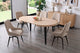 Mesa de comedor redonda extensible Berg en color negro, vista 4