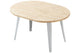 Mesa de comedor redonda extensible Berg-E en color blanco, vista 3