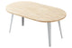 Mesa de comedor redonda extensible Berg-E en color blanco, vista 4