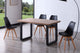 Mesa de comedor extensible Roma en color negro, vista 3