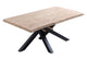 Mesa de comedor Xena negro tapa con forma, vista 2