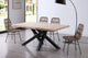 Mesa de comedor Xena negro tapa con forma, vista 3